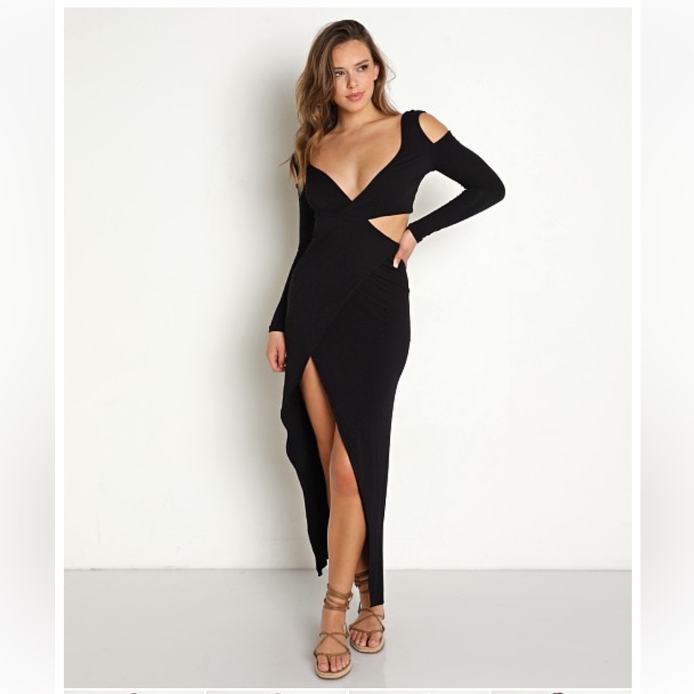 Indah Sandra Maxi Dress in Black NWT Sz 0